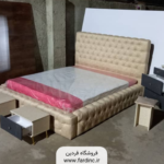 تخت خواب دو و نیم نفره عرض ۱۸۰ مدل چستر دوخت دست