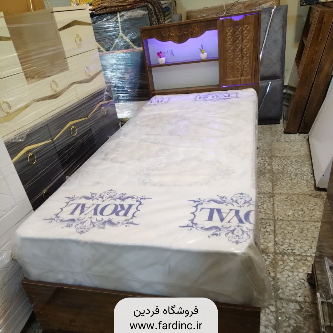 119_20231229_234432_۰۰۷۲ تخت خواب مدل ترمه - Image 1